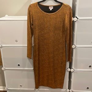 Lularoe stunning copper shimmer dress
